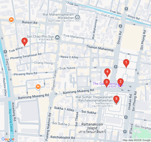 Route map for Sacred Geometry: The Giant Swing and Shrines