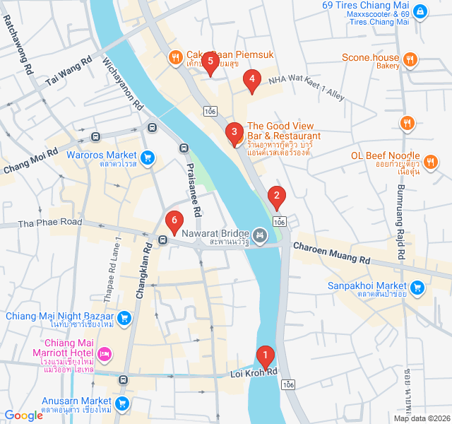 Route map for Riverside Heritage and Teak Trade