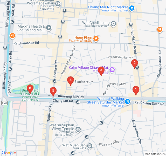 Route map for South Gate Artisans and Markets