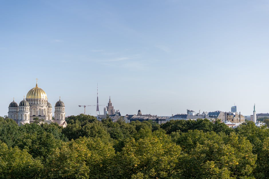 Skyline Views and Modern Marvels of Ķīpsala