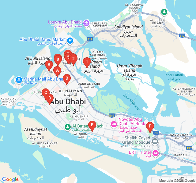 Route map for Neon Backstreets: Al Zahiyah Street Food and Lights