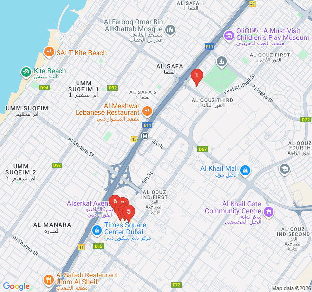 Route map for Industrial Chic: Alserkal Avenue Art Walk