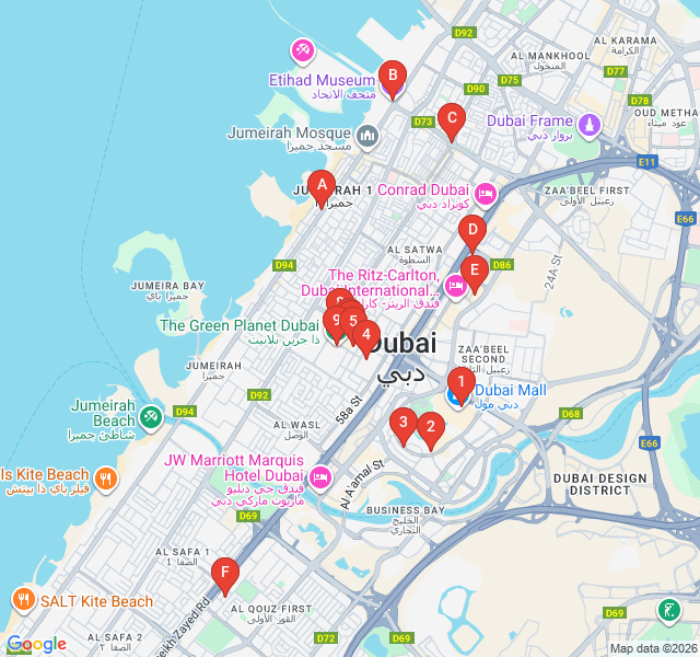 Route map for Street Art and Urban Design at City Walk