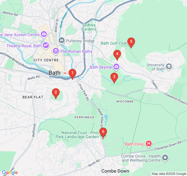 Route map for The Skyline Viewpoint Hike