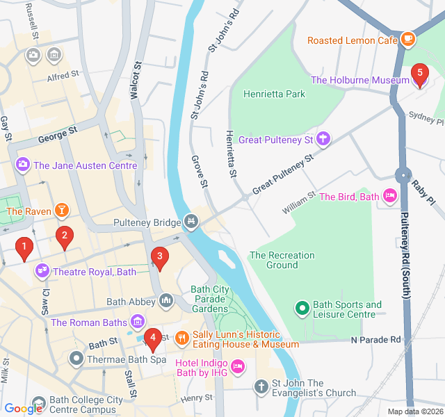 Route map for The Bridgerton Filming Locations Walk