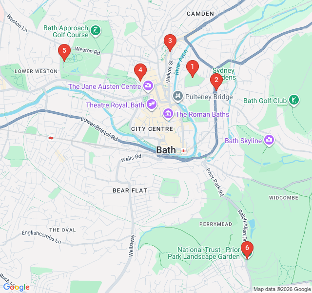 Route map for Secret Gardens and Sacred Spaces