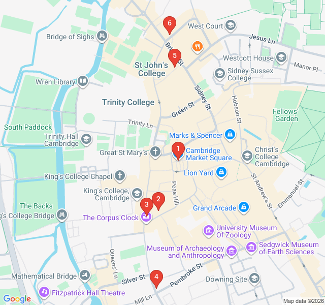Route map for Cambridge Foodie Tour: Artisan Eats and Local Treats