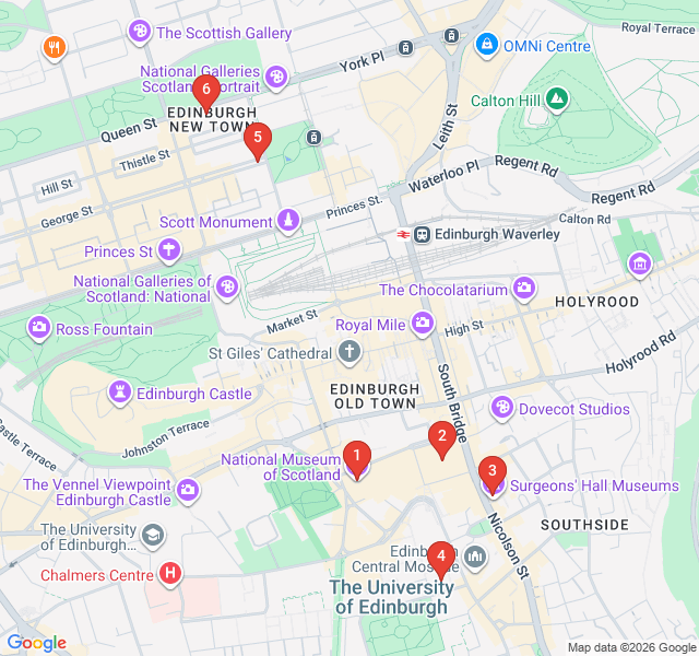 Route map for Innovation and Discovery: Edinburgh's Scientific Heritage