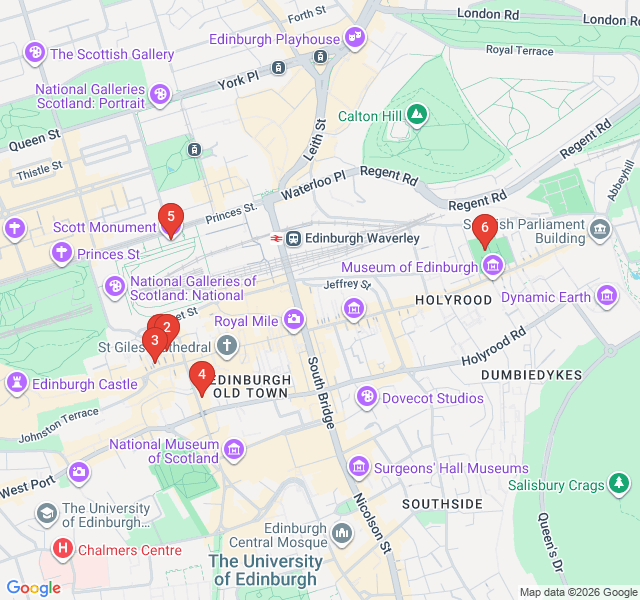 Route map for Literary Giants and Hidden Libraries