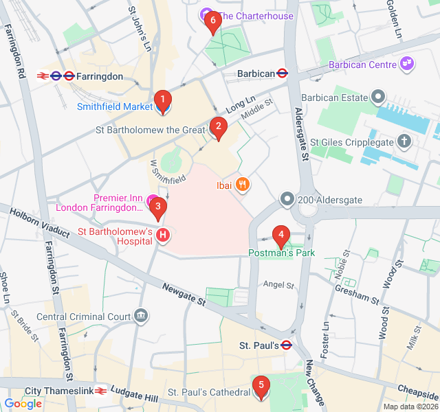 Route map for Shadows of Smithfield: Plague, Fire and Executions