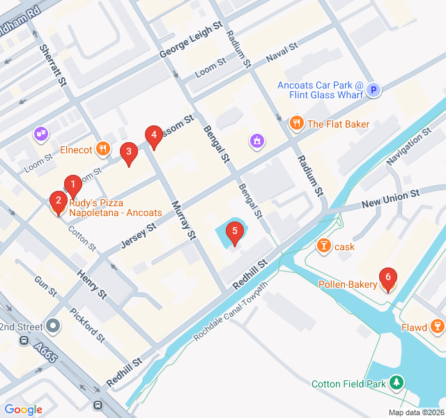 Route map for Ancoats: From Italian Slums to Culinary Cool