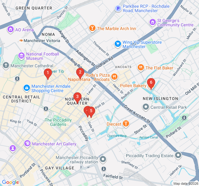 Route map for The Artisan Coffee and Brunch Culture Route
