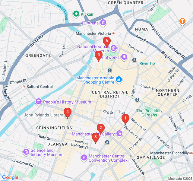 Route map for Gothic Masterpieces and Grand Libraries