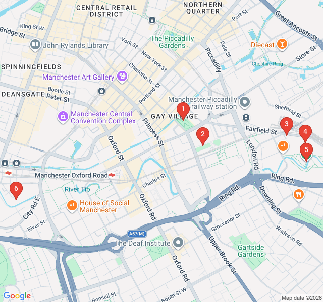 Route map for The Mayfield Park and Medlock Valley Explorer