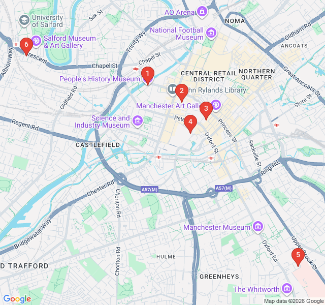 Route map for Radical Manchester: The Fight for Reform