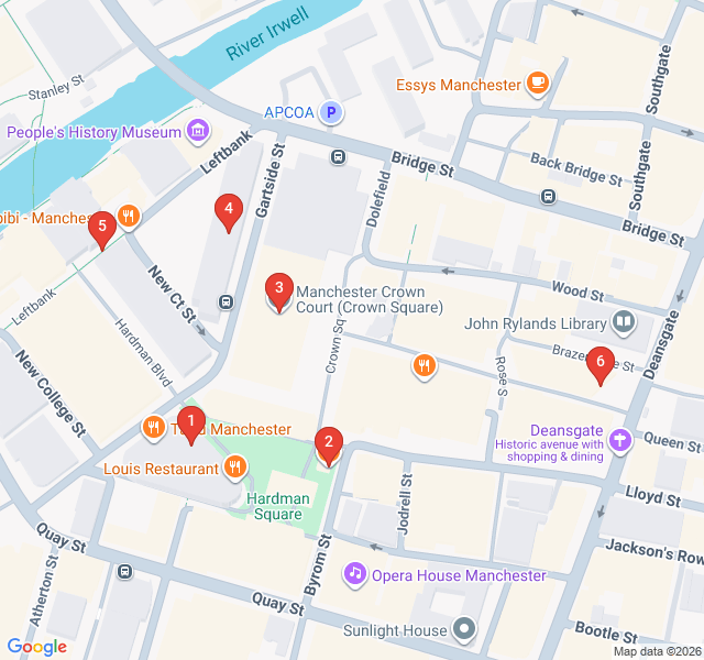 Route map for Spinningfields: The New Heart of Luxury