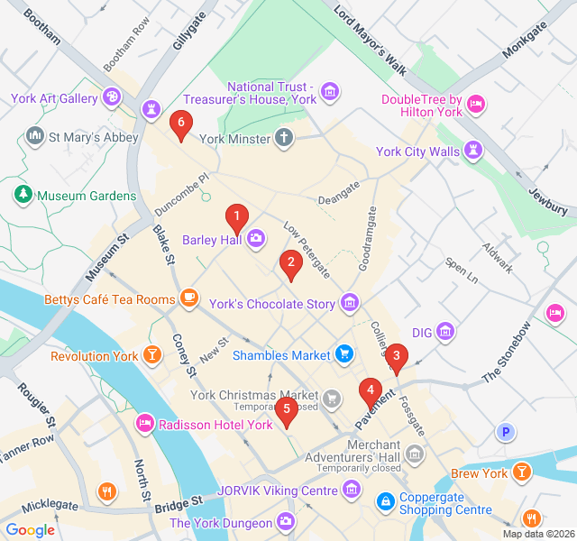 Route map for Hidden Alleyways and Secret Snickelways