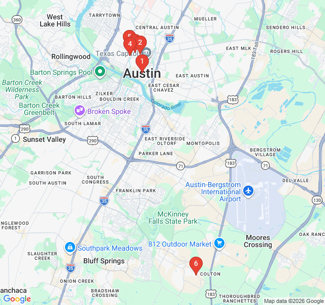 Route map for Victorian Elegance: Old West Austin Architecture