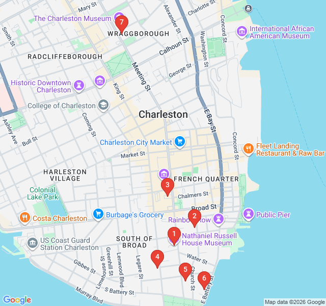 Route map for Columns and Courtyards: Architectural Eras Walk