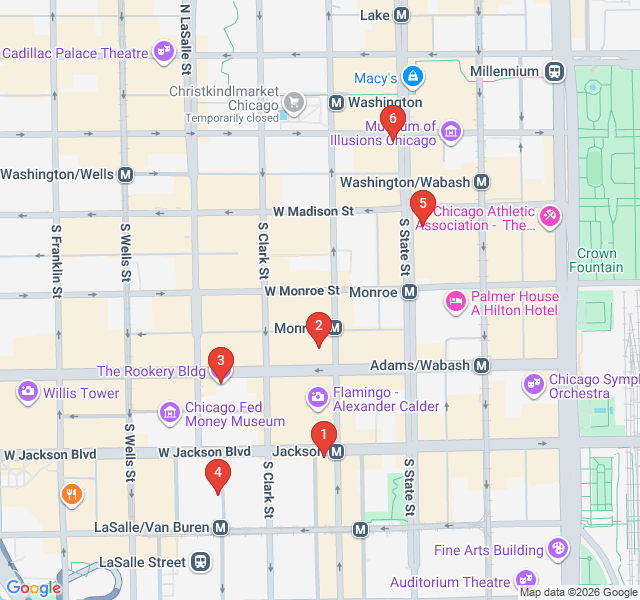 Route map for Skyscrapers and Stone: The Birth of Modern Chicago