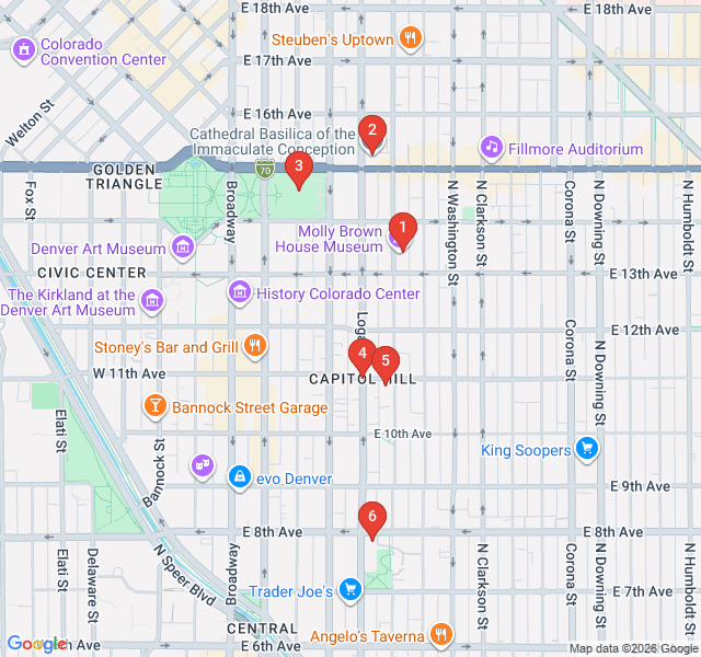 Route map for Haunts and Heritage of Capitol Hill