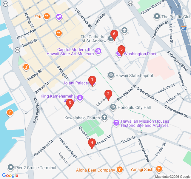Route map for Downtown Spirits: Ghost Stories & Haunted Landmarks