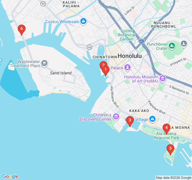 Route map for Pacific Breezes: Waterfront Parks & Maritime Heritage