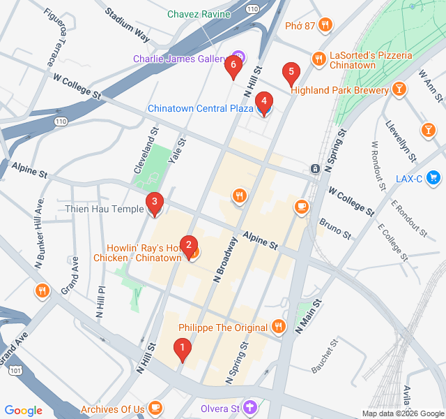 Route map for Chinatown Noir: Neon Lights and Secret Alleys