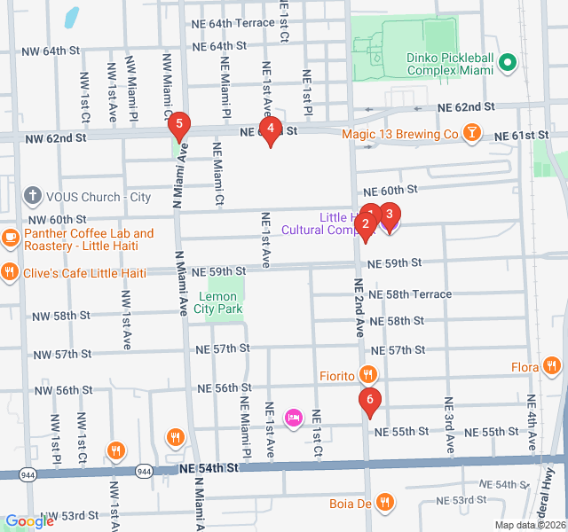 Route map for Little Haiti: Caribbean Spirit & Soul