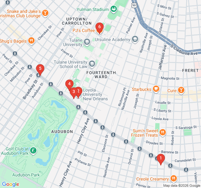 Route map for Uptown Academic Grandeur and Coffee Culture
