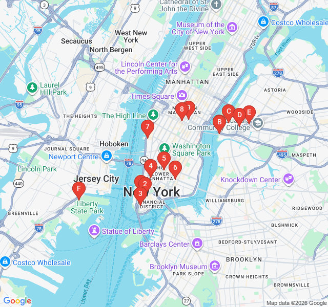 Route map for Long Island City: Contemporary Art and Gantry Views