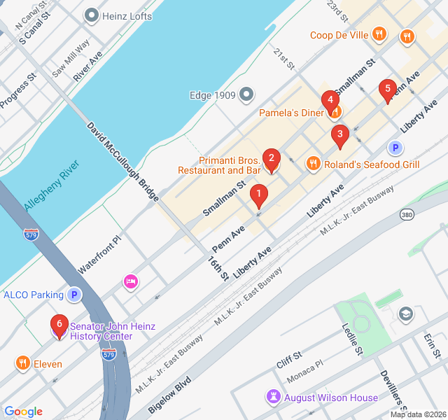 Route map for Strip District Market Munchies: A Foodie's Audio Trail