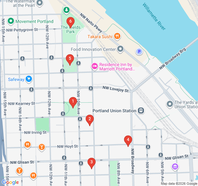 Route map for The Pearl: From Warehouses to High Design