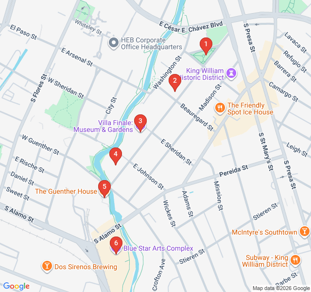 Route map for Gilded Age Grandeur: King William District