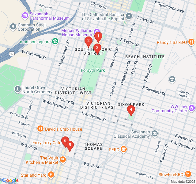 Route map for Victorian Splendor: Mansions of the South Side