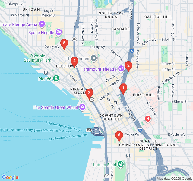 Route map for Hidden Concrete Jungles: Seattle’s Secret Parks