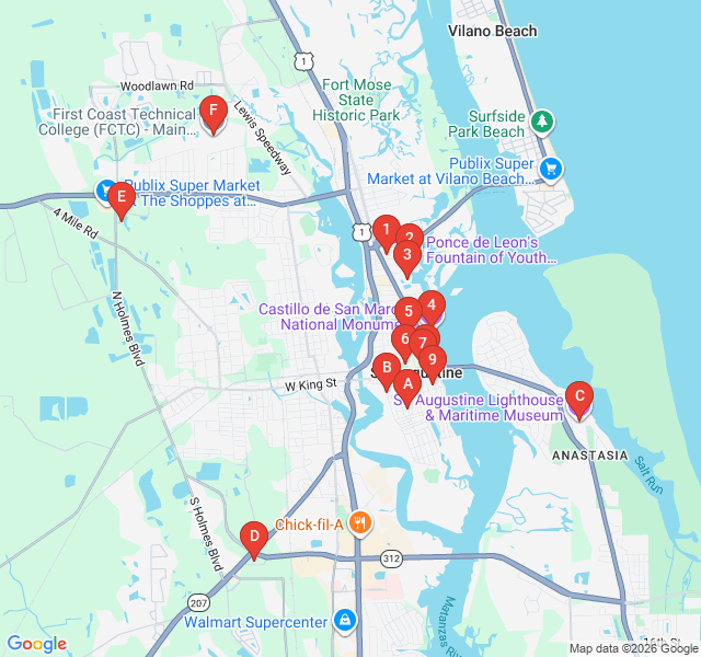Route map for The Sacred Path: Catholic Heritage Walk
