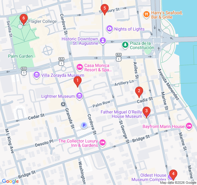 Route map for Secret Gardens and Hidden Patios