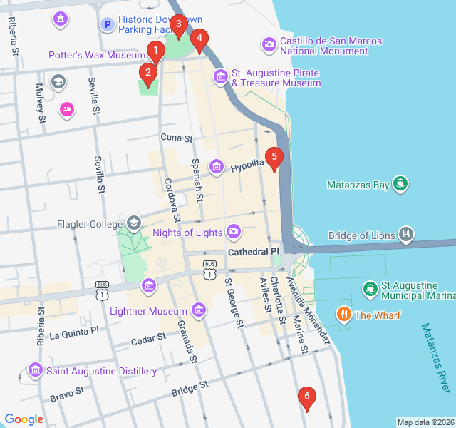 Route map for Spirits of the Ancient City