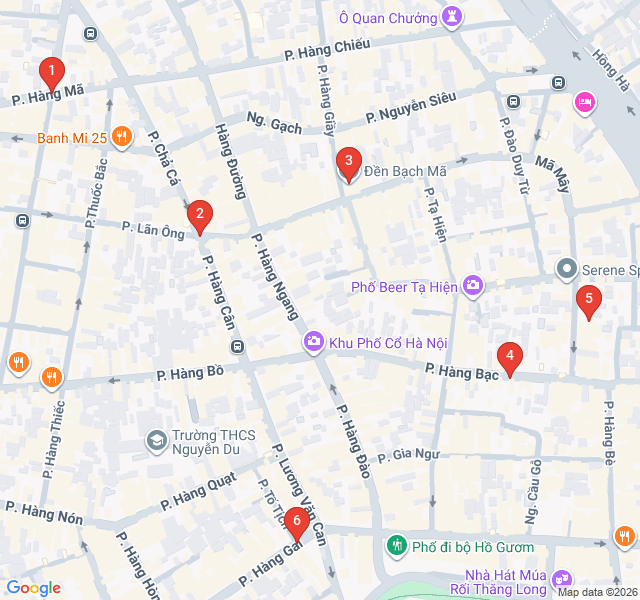 Route map for Artisans of the 36 Streets