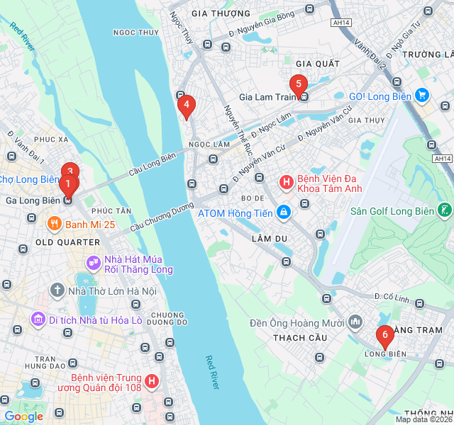 Route map for Long Bien Bridge: A Century of Resilience