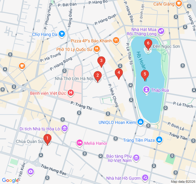 Route map for Sacred Hanoi: A Spiritual Circuit