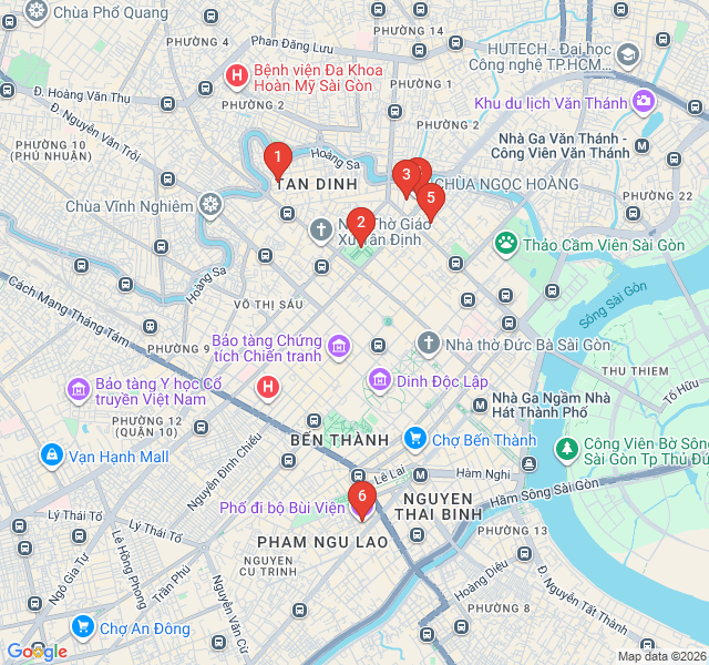 Route map for Da Kao's Hidden Alleys and Hipster Hangouts