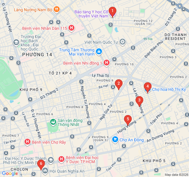 Route map for District 10 Flower Market Sensory Walk