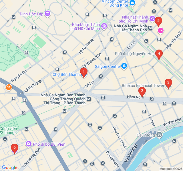 Route map for Neon Nights and Rooftop Vistas