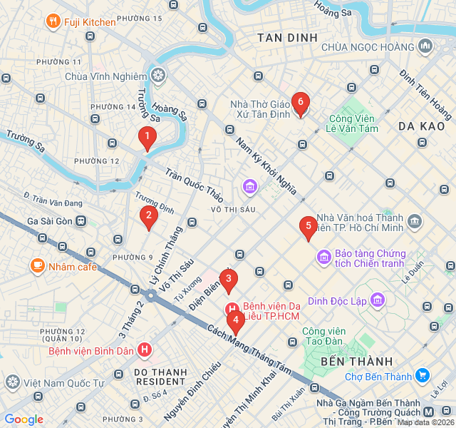 Route map for The Pink Church and Spiritual District 3