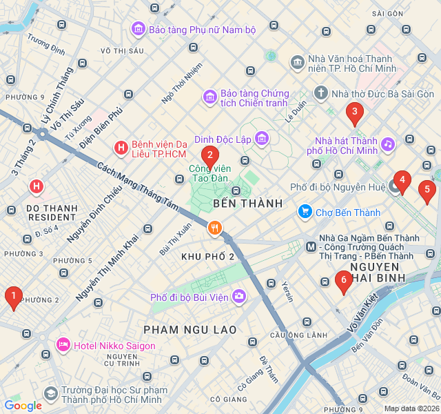 Route map for Saigon Coffee Culture Evolution