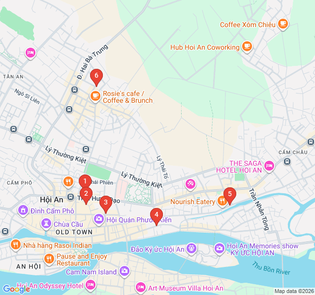 Route map for Colonial Charm and French Echoes