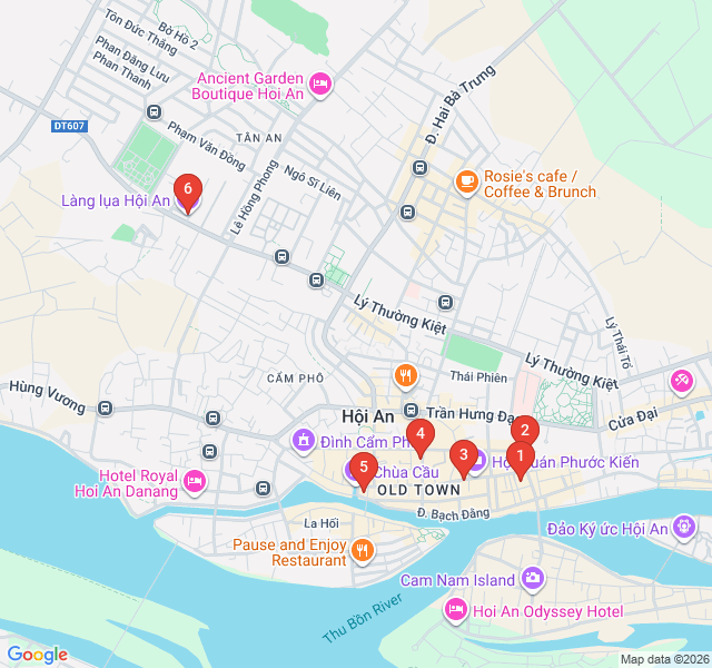 Route map for Silk Threads and Tailor Tales